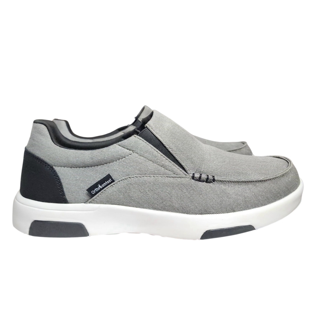 Orthocomfoot Orthopedic Canvas Moccasin Slip-On Shoes Men's Size 10